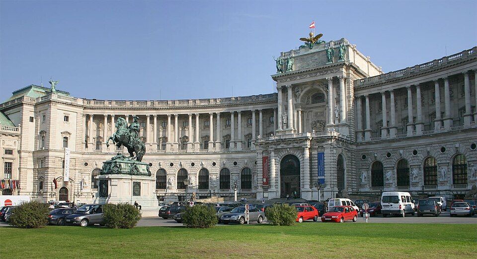 Neue Burg v komplexu Hofburg, Vídeň