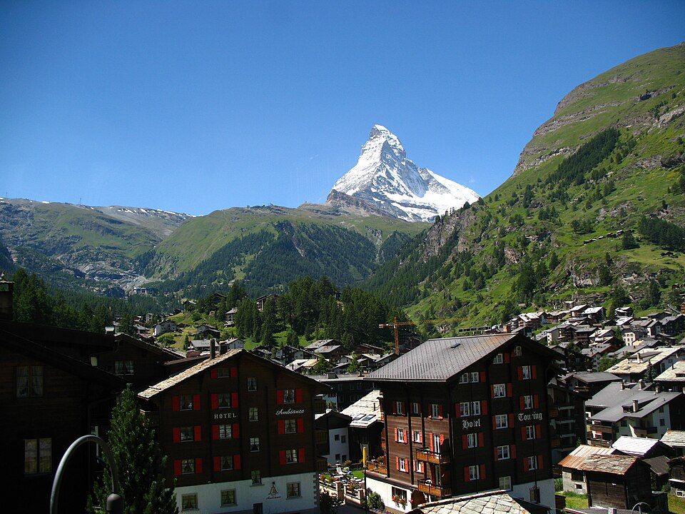 Matterhorn z ozubnicové dráhy Gornergratbahn