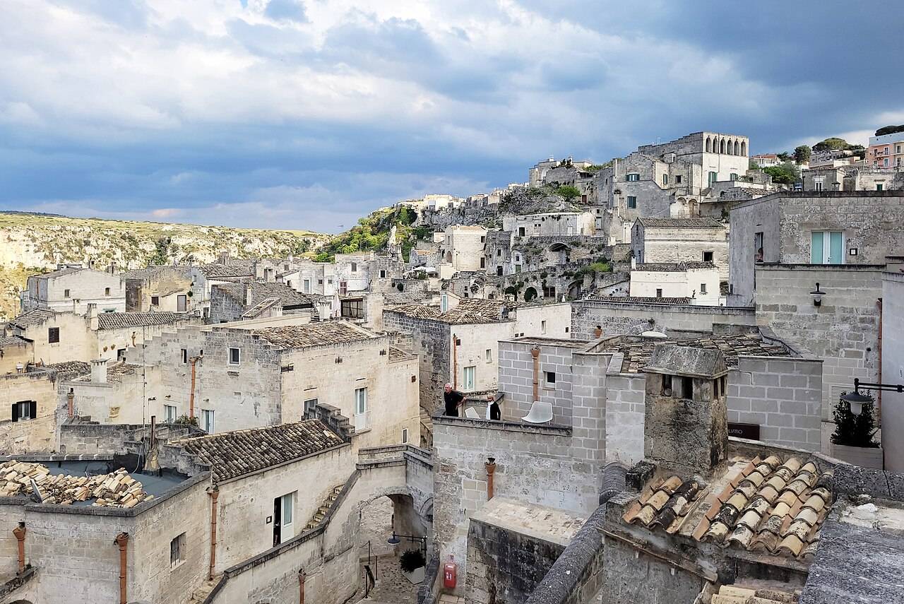 Sasso Caveoso — starší a divočejší ze dvou matera strží