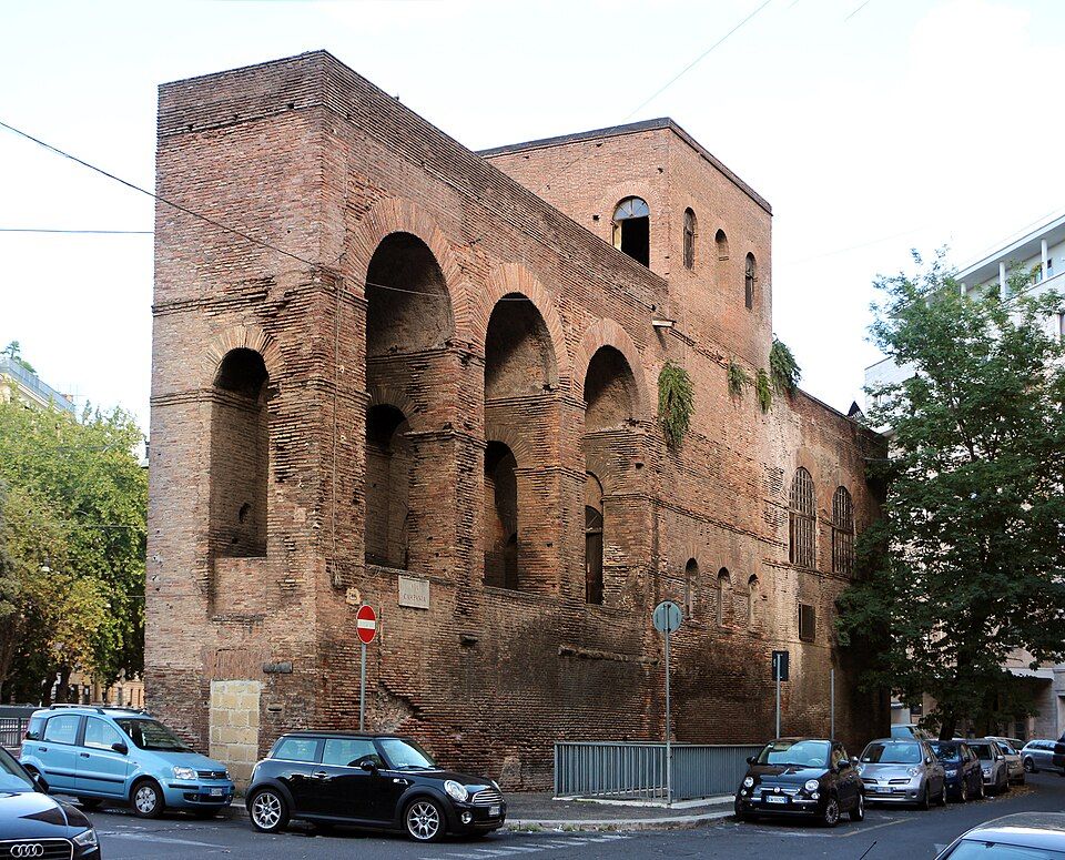 Aureliánovy hradby podél via Campania v Římě