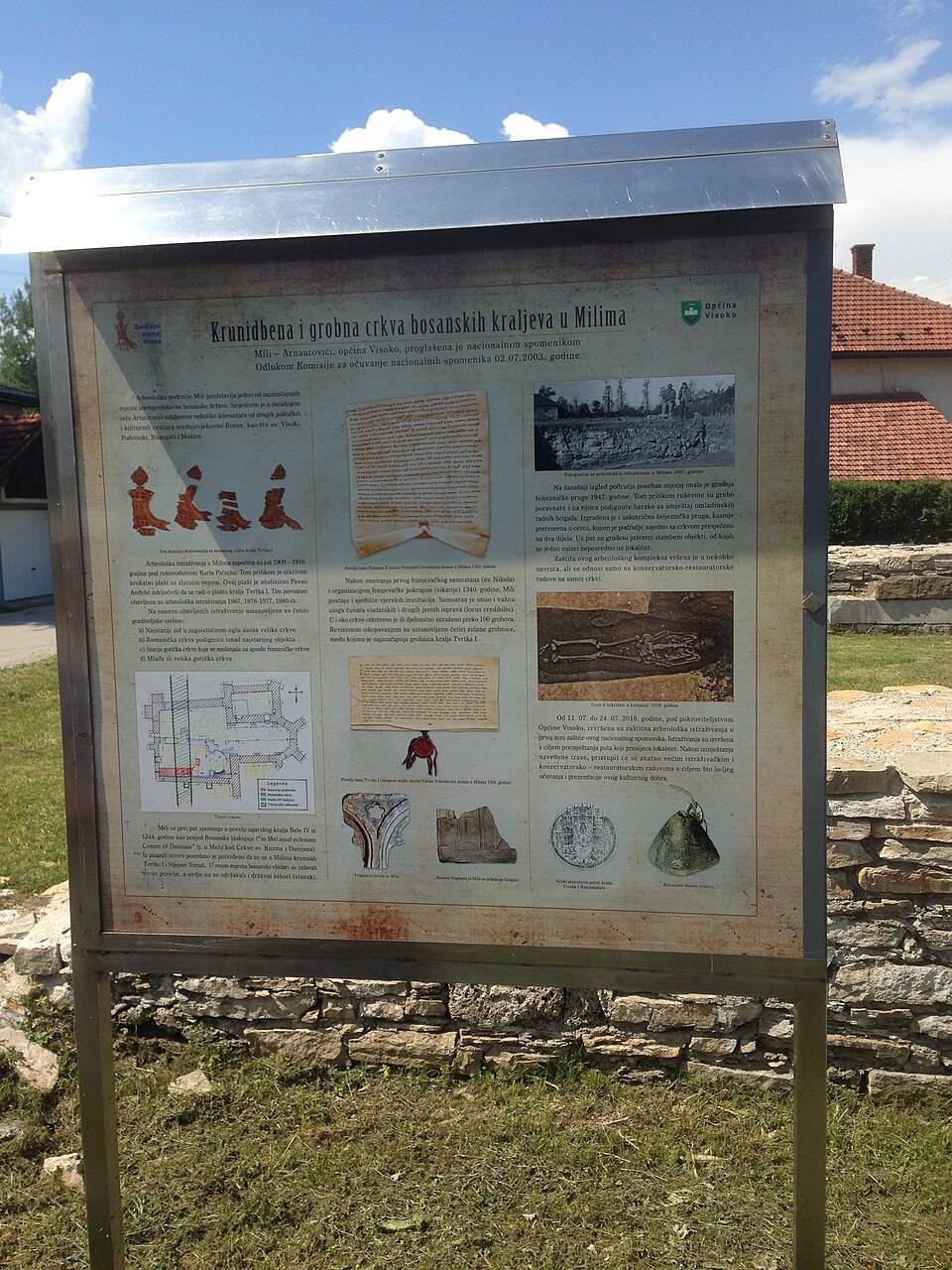 Archeologická lokalita Mile, korunovační místo bosenských králů