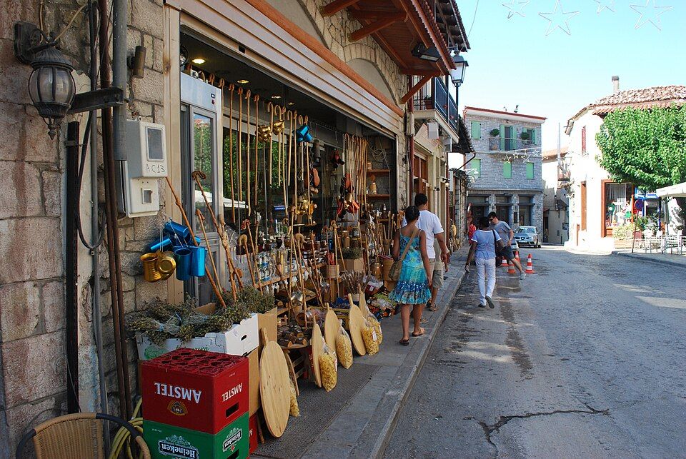 Arachova ze svahu