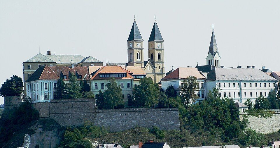 Pohled na hradní oblast Veszprému