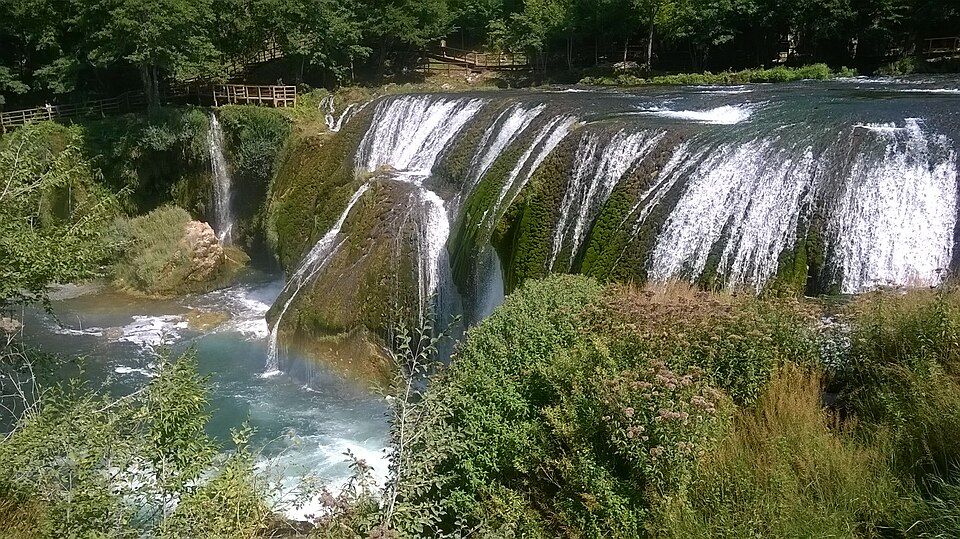 Štrbački buk, největší vodopád na Uně