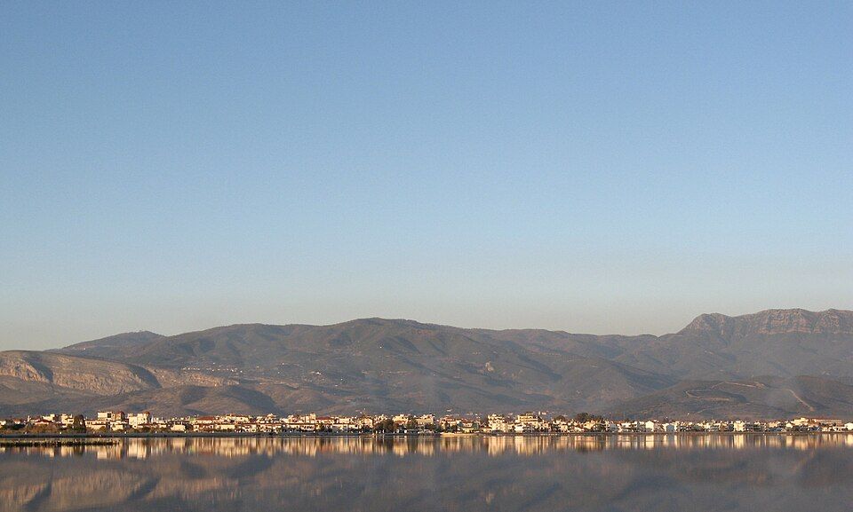 Město a laguna Messolonghi