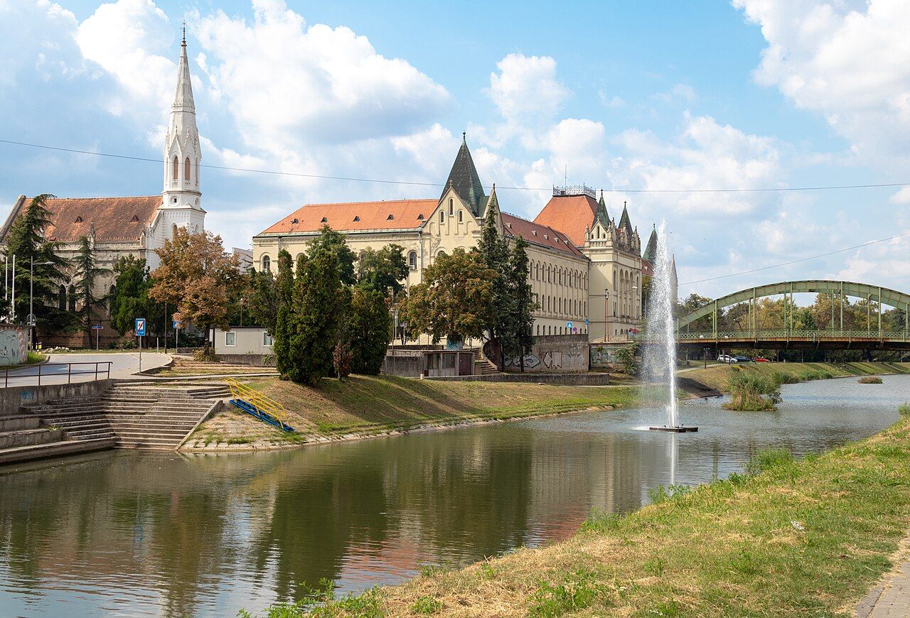 Historické jádro Zrenjaninu v srbském Banátu