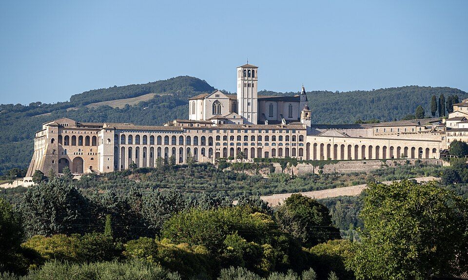 Sacro Convento a bazilika v krajině Umbrie