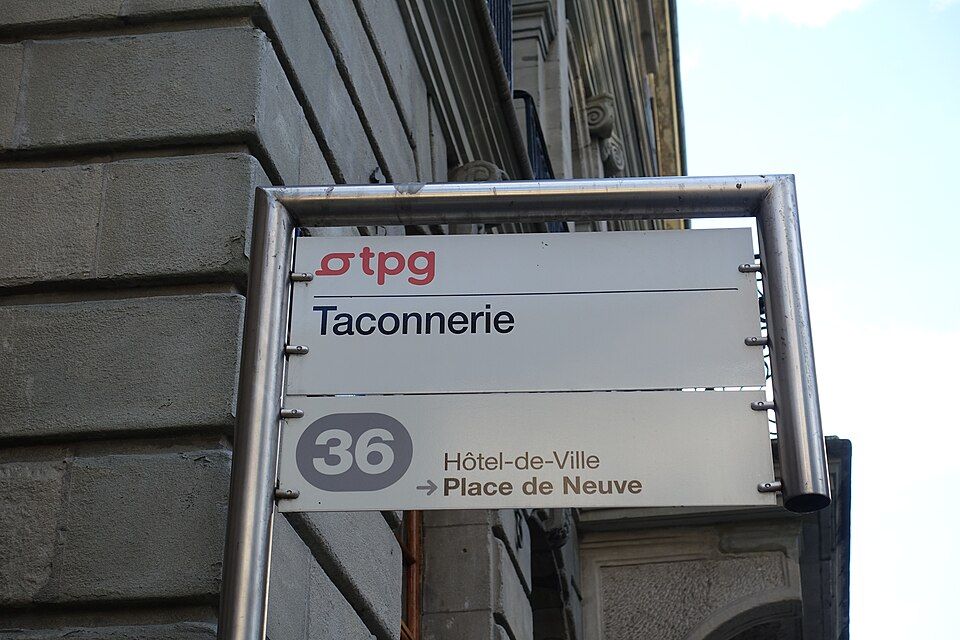 Náměstí Taconnerie ve starém městě Ženevy