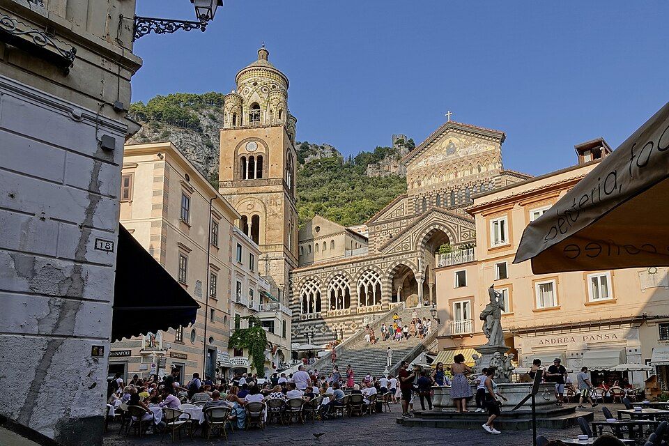 Uličky a domy Amalfi