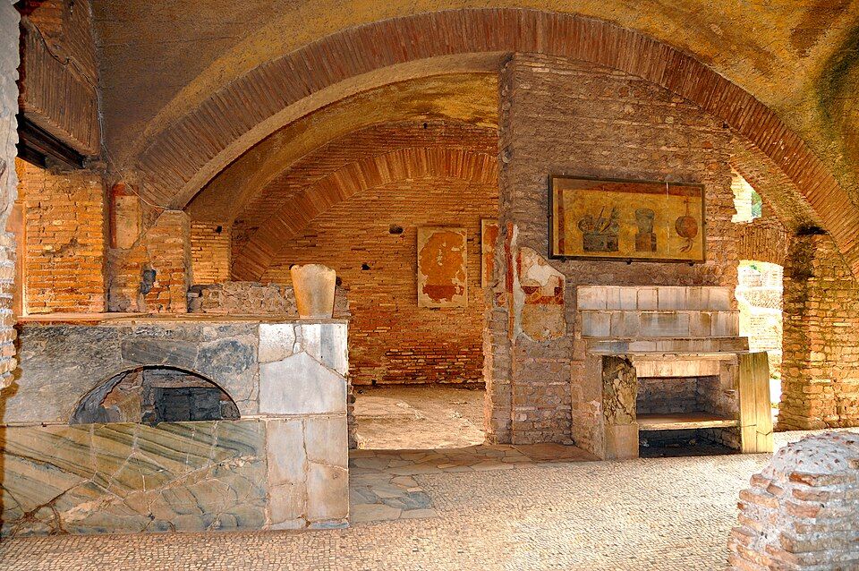 Thermopolium, antický pult na jídlo v Ostii