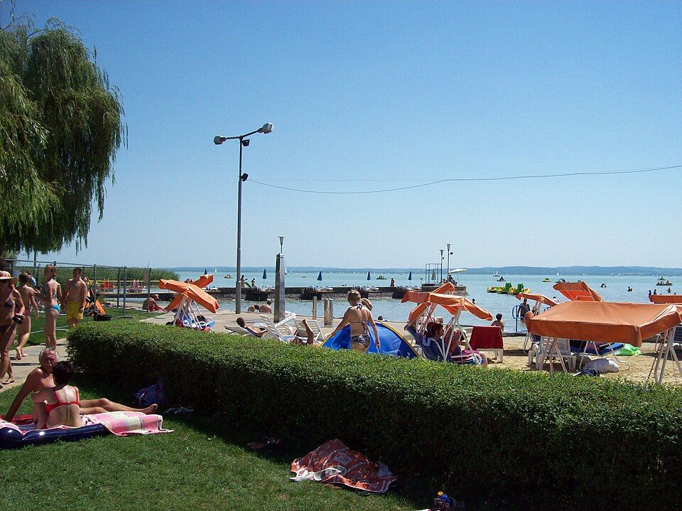 Pláž v Balatonfüredu