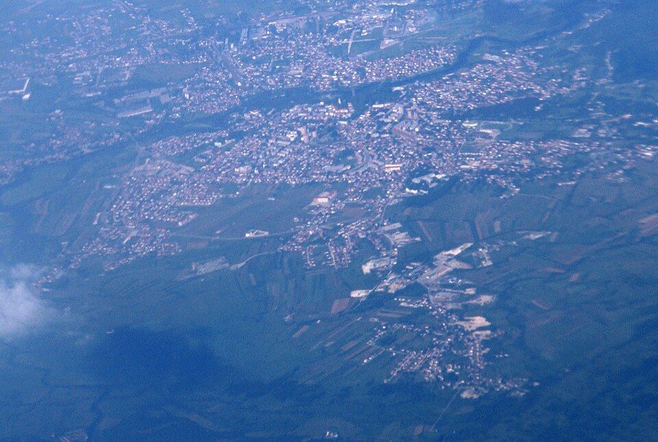 Bihać a řeka Una