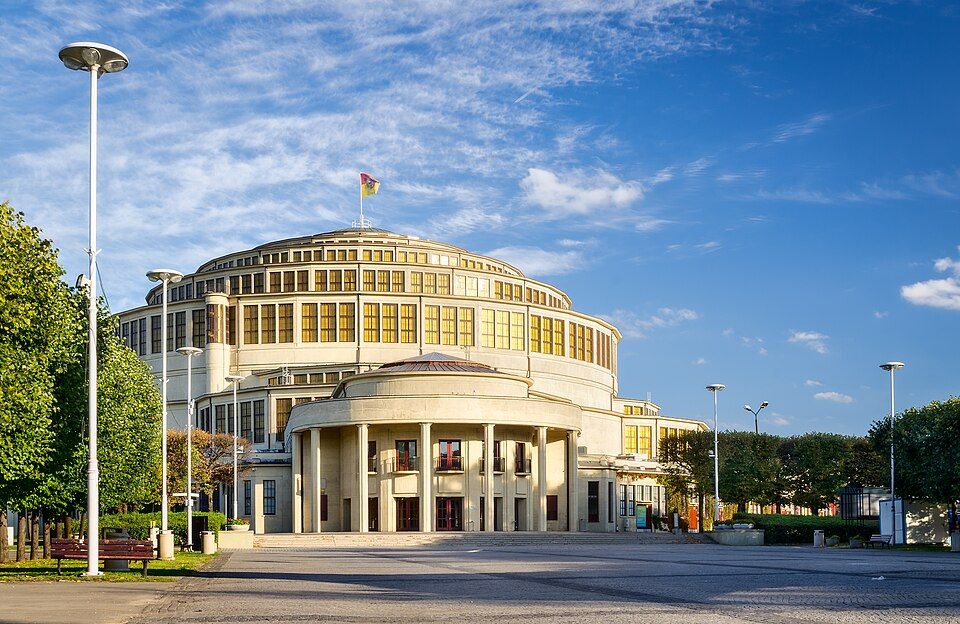 Hala Stulecia, betonová Hala století zapsaná v UNESCO