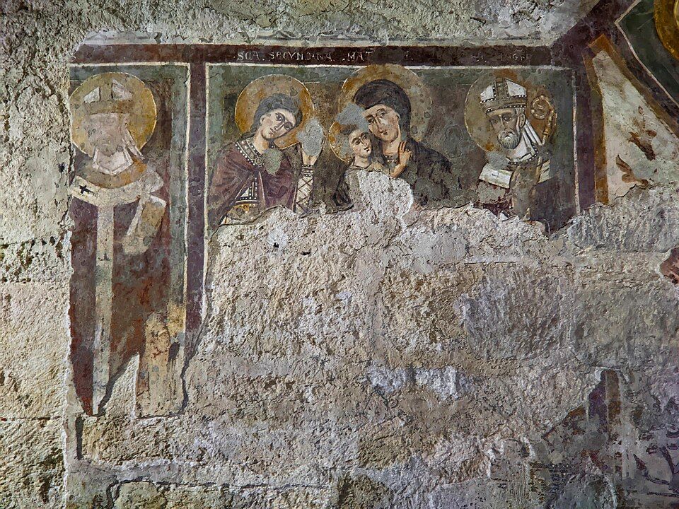 Exponát muzea katedrály v Anagni, středověký liturgický předmět