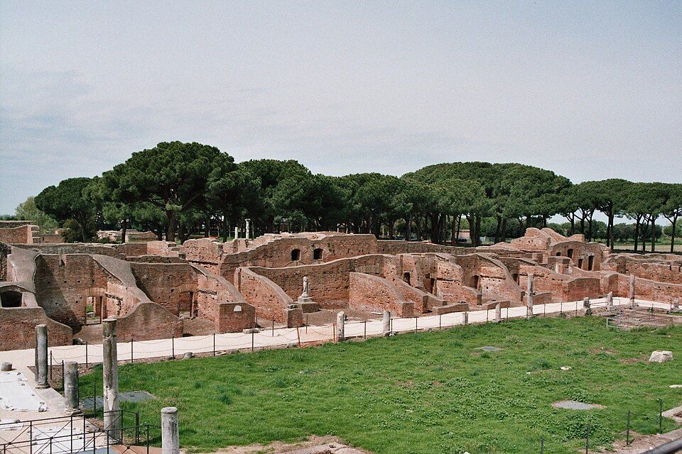Panorama ruin Ostia Antica