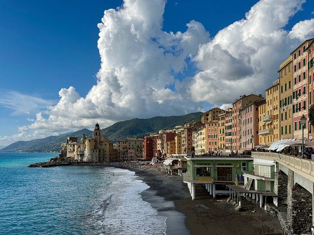 Camogli: barevné domy, opatství San Fruttuoso a Kristus z hlubin